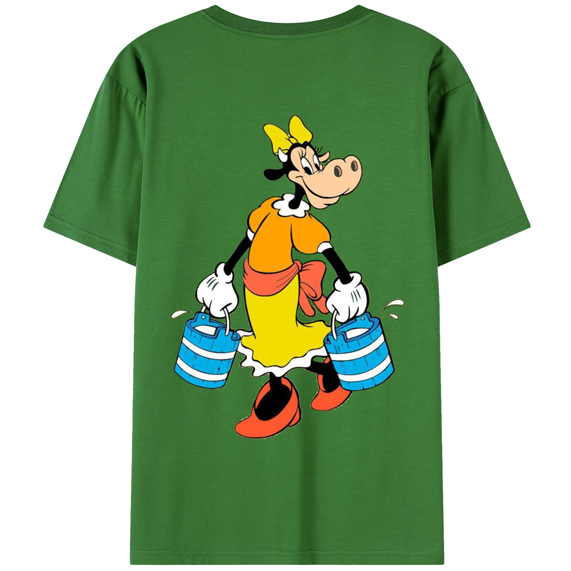 （画像用） ミッキーマウス Mickey Mouse レディース半袖Tシャツ(バックプリント)